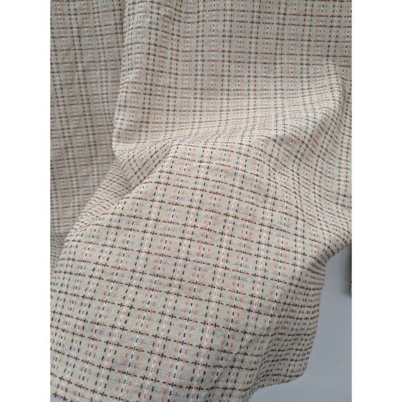 Coastal Button Up Shirt Women Size M Grid Check Plaid Office Minimalist Cowgirl - Picture 8 of 11